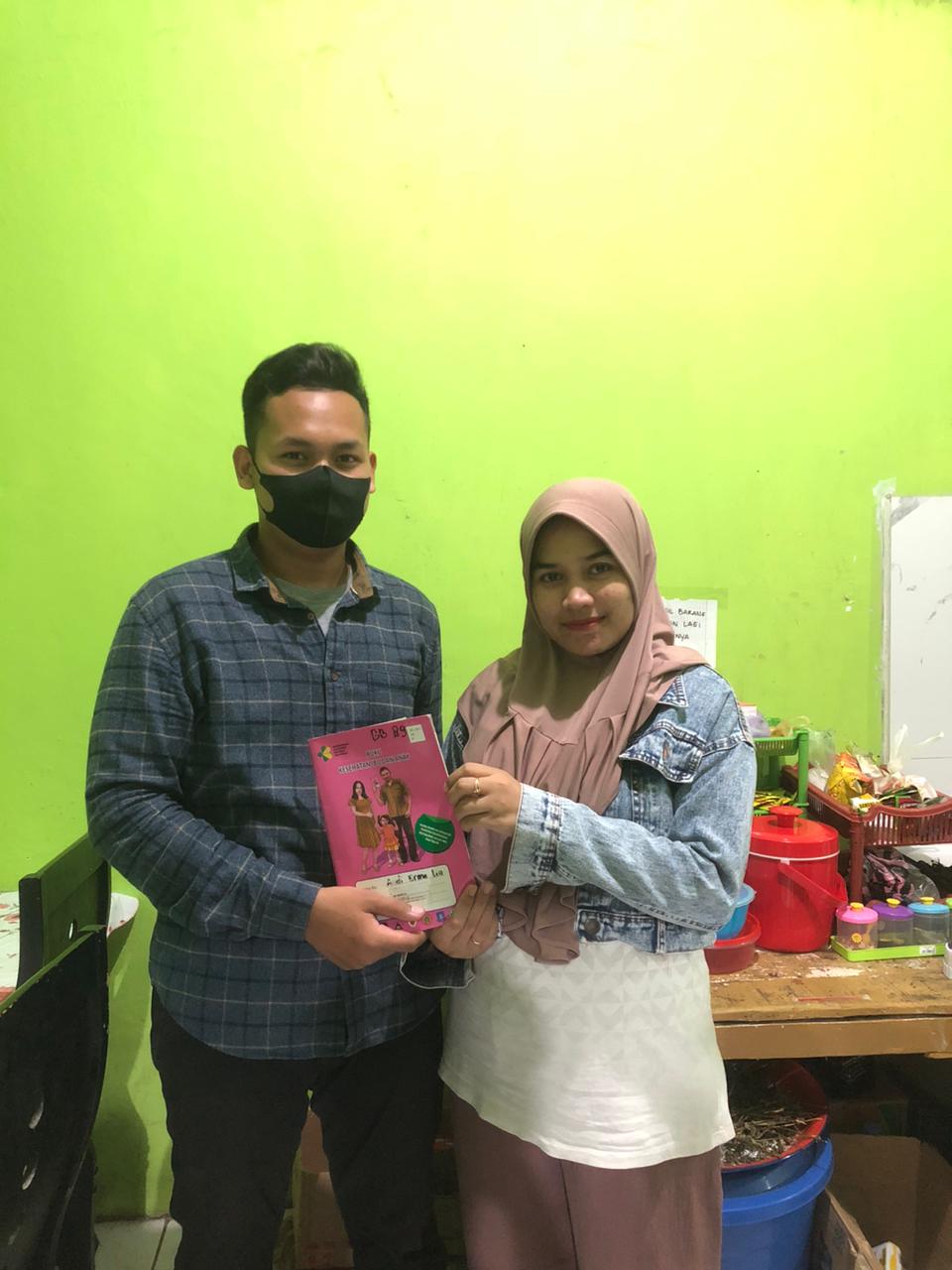 Kunjungan pertama mendampingi ke rumah ibu erma